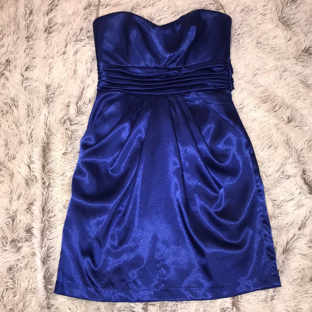 Blue cocktail dress